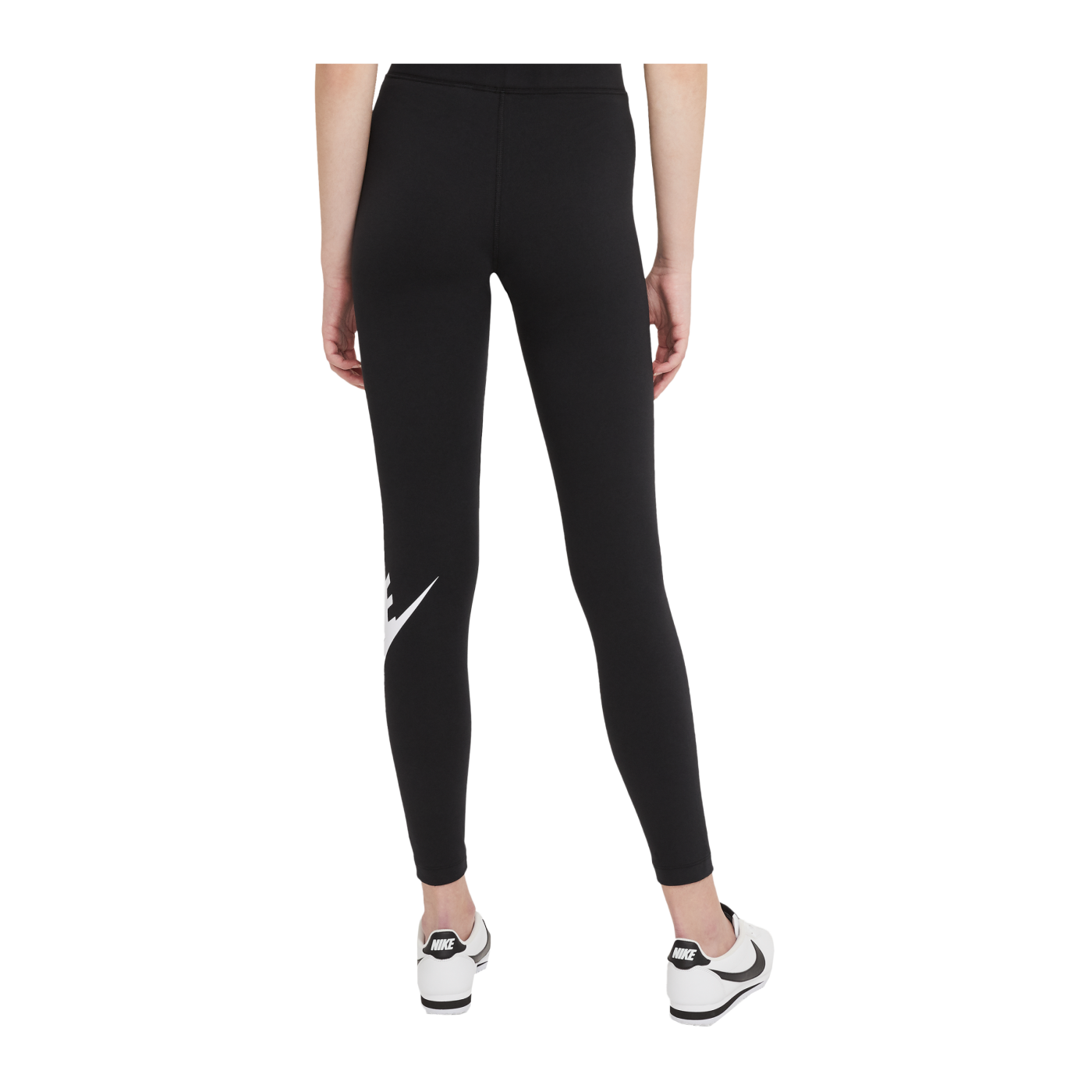 Nike Essentials Leggings Damen Schwarz Weiss F010