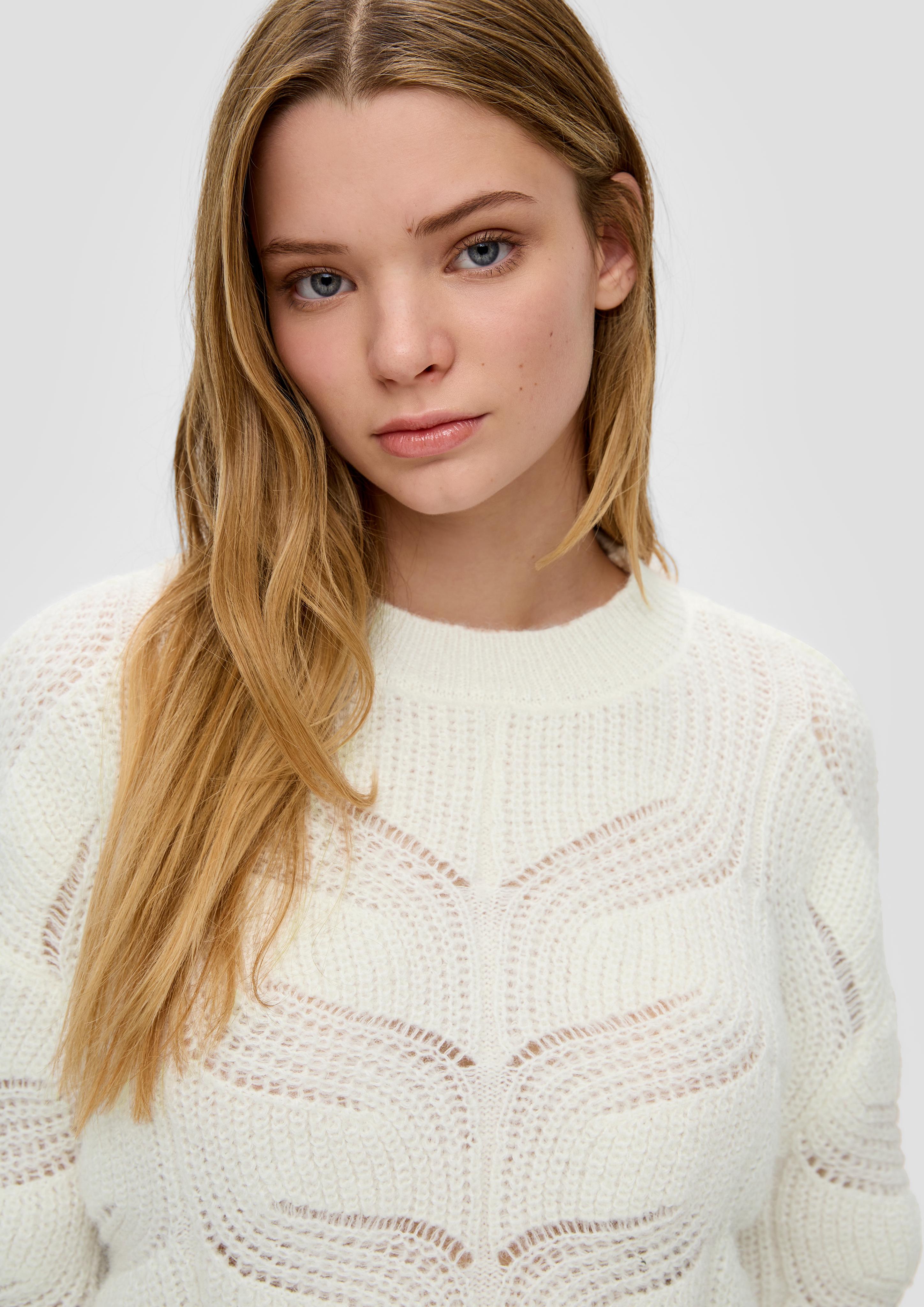 Strickpullover mit Zopfmuster  2151205-0200