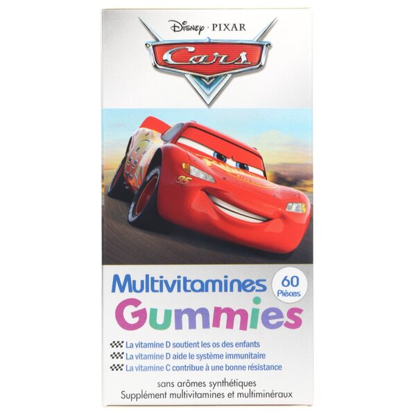Disney Pixar Verdák Multivitamin gumicukorkák 60 darabos