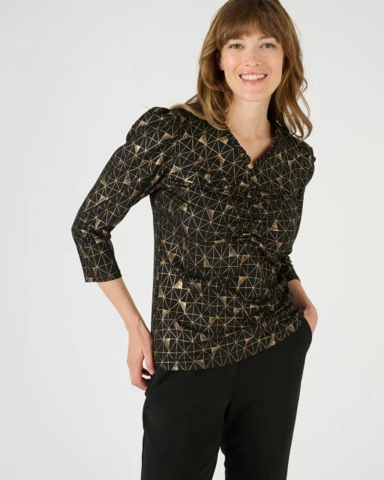 T-shirt en maille fantaisie