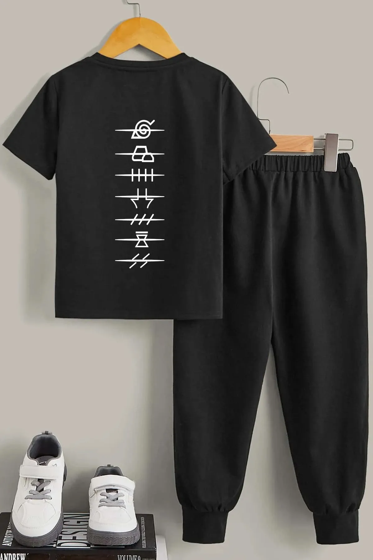 uyguntarz  Kinder Ninja Akatsuki Bottom – Top-Trainingsanzug-Set