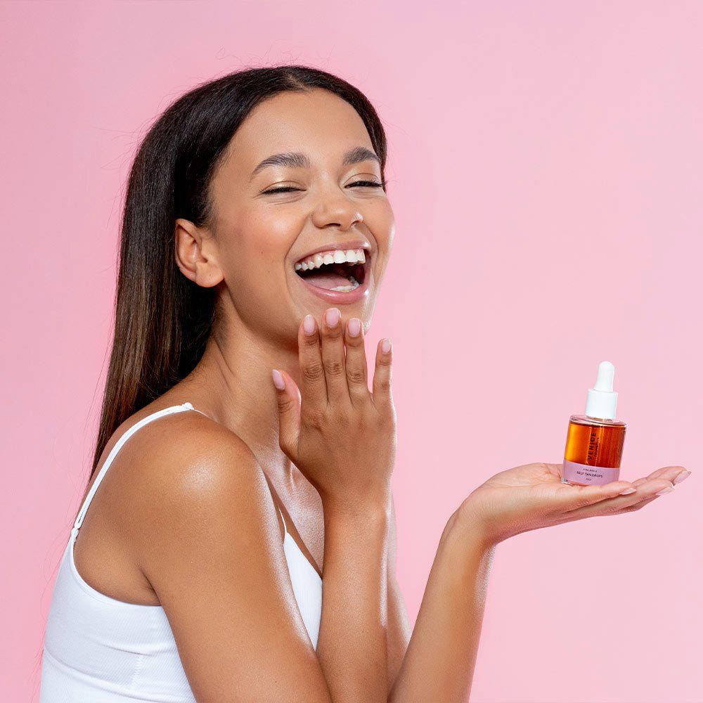 VENICEBODY Selbstbräunungsserum Anti Aging Self Tan Drops (Hyaluronic) - BODY
