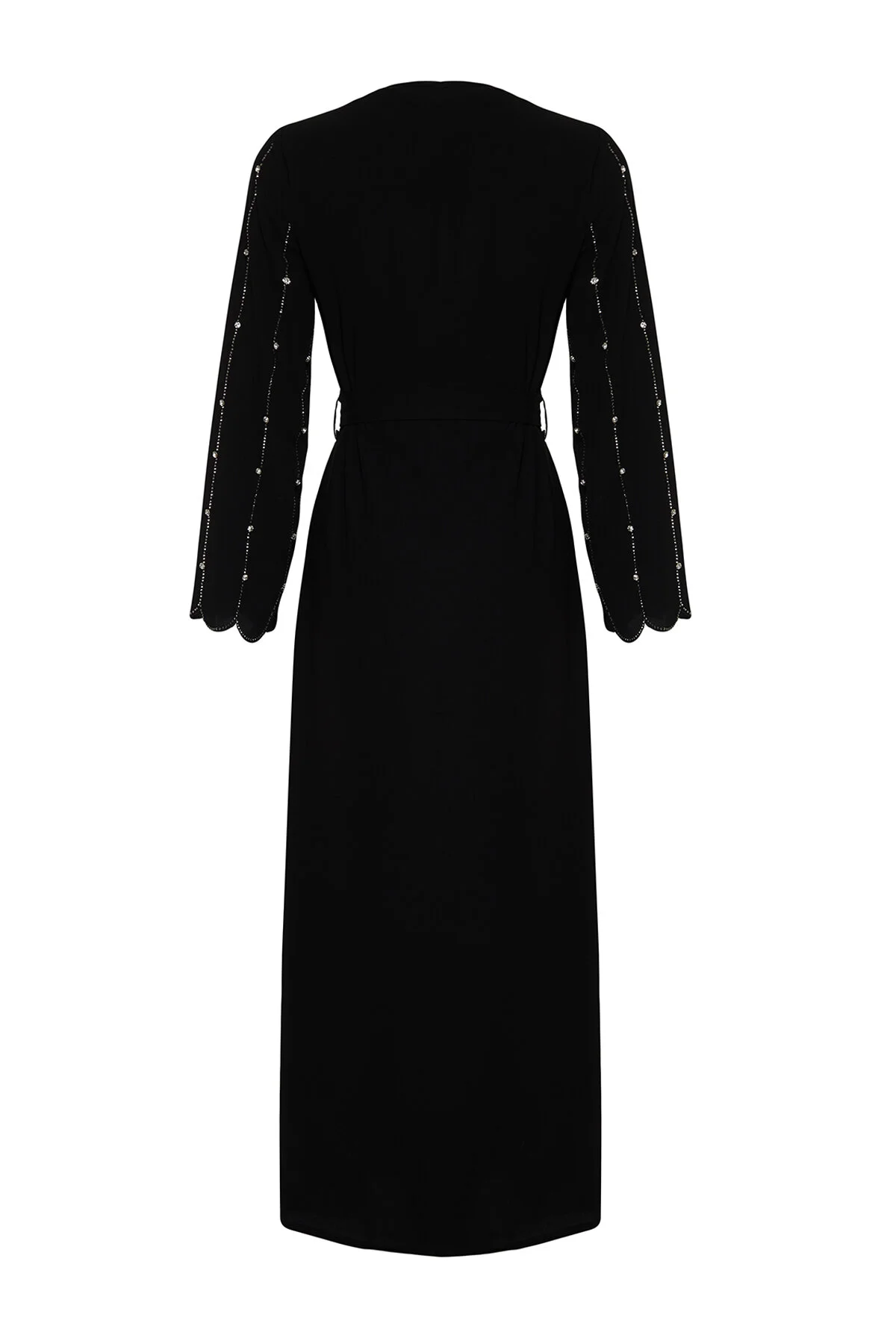 Trendyol Modest  Schwarzes Stein-Accessoire, gewebte Kappe & Ferace & Abaya TCTSS24KF00019