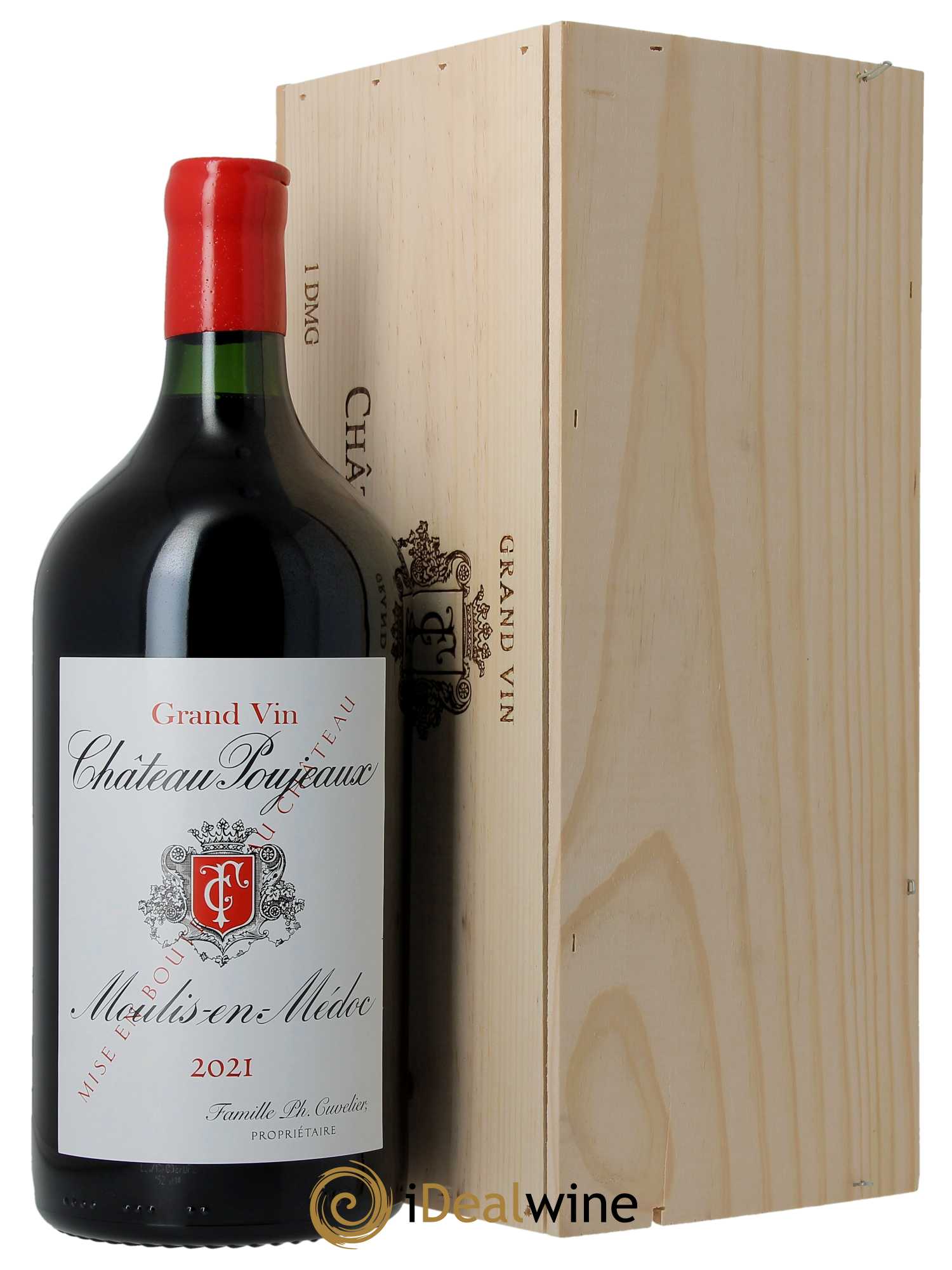 Château Poujeaux  2021 - Lot de 1 Double-magnum