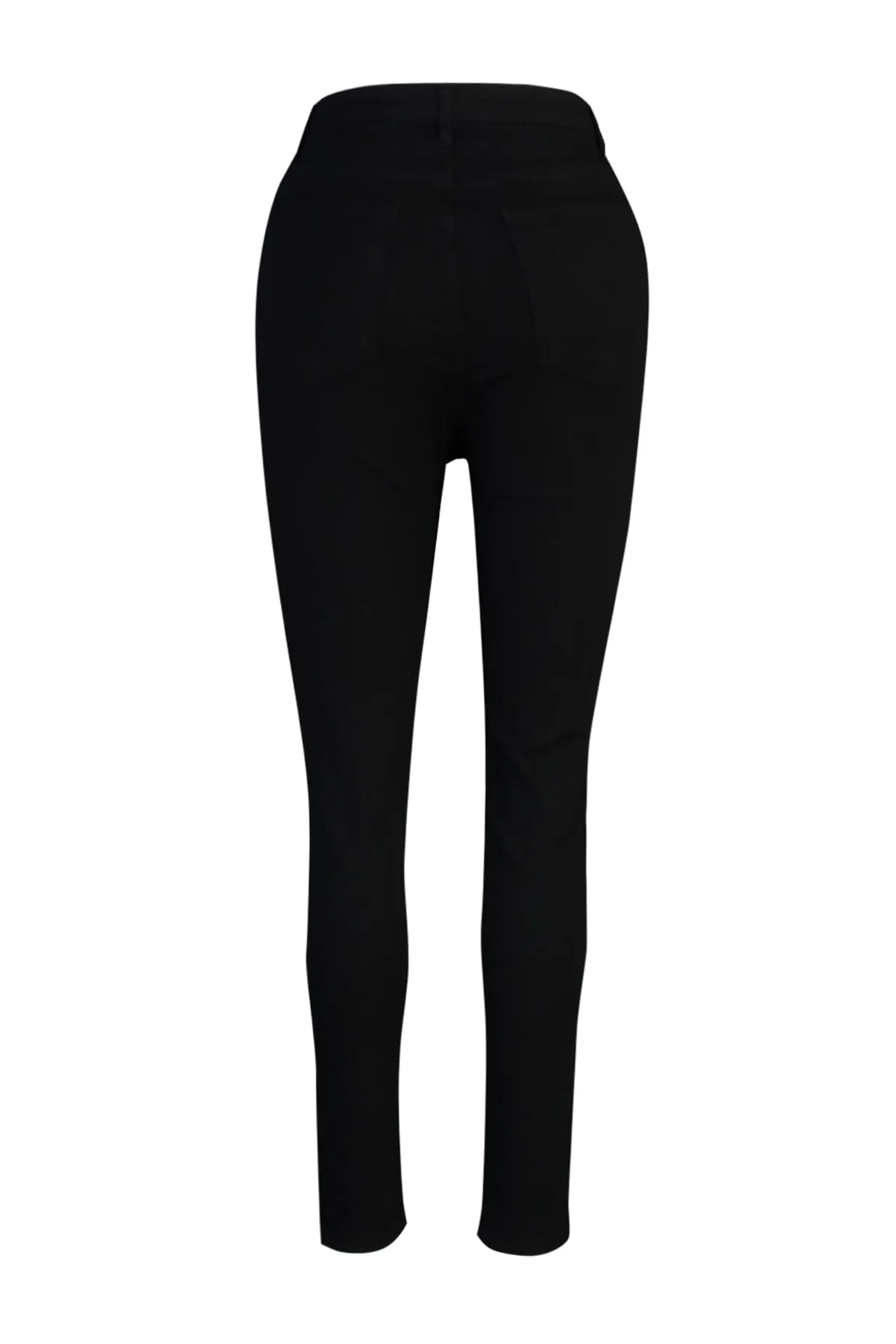 Trendyol Curve  Schwarze, lichtechte, flexible Skinny-Jeans mit hoher Taille TBBAW23CJ00061
