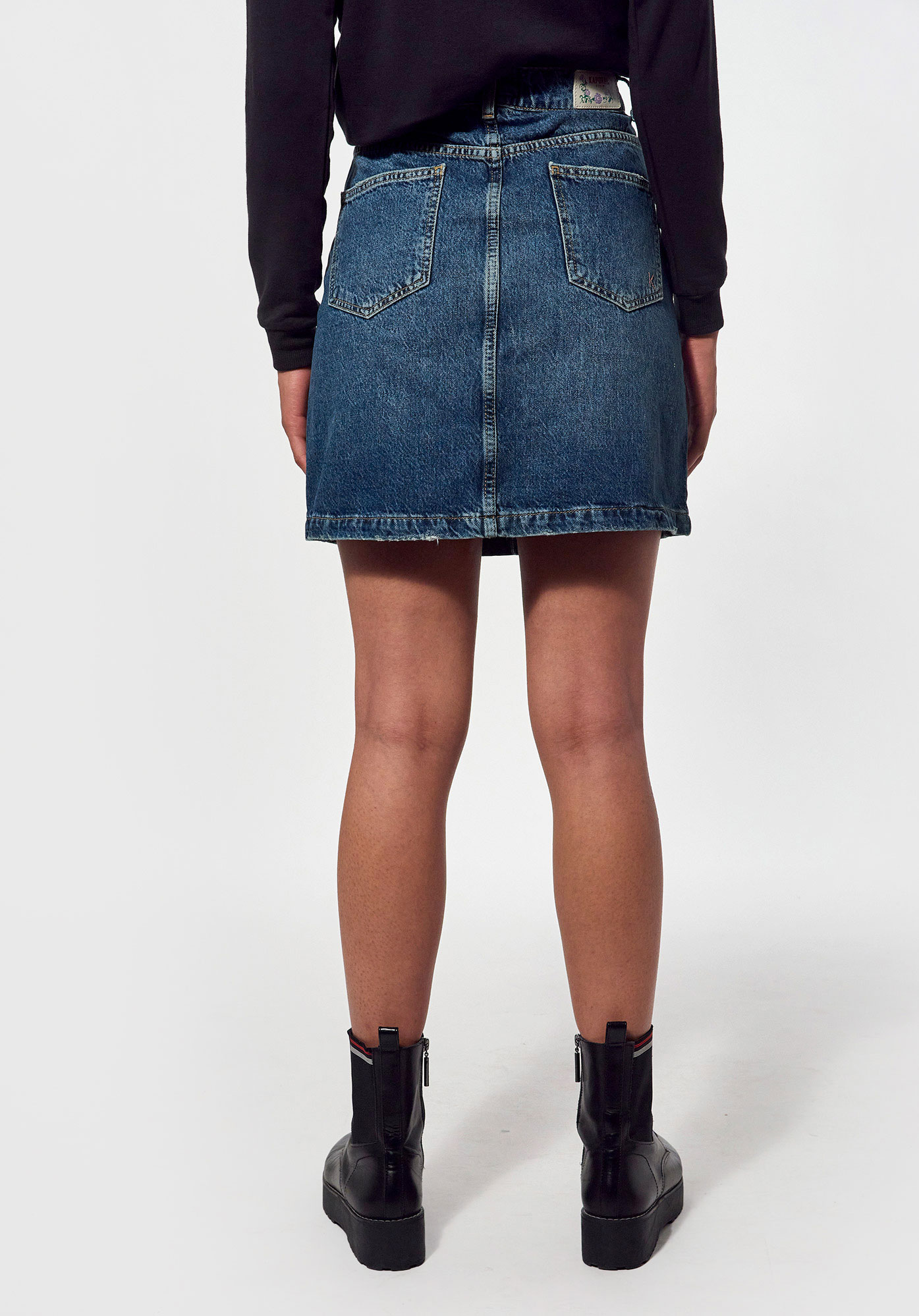 LITA   Jupe en jean Femme en 100% coton