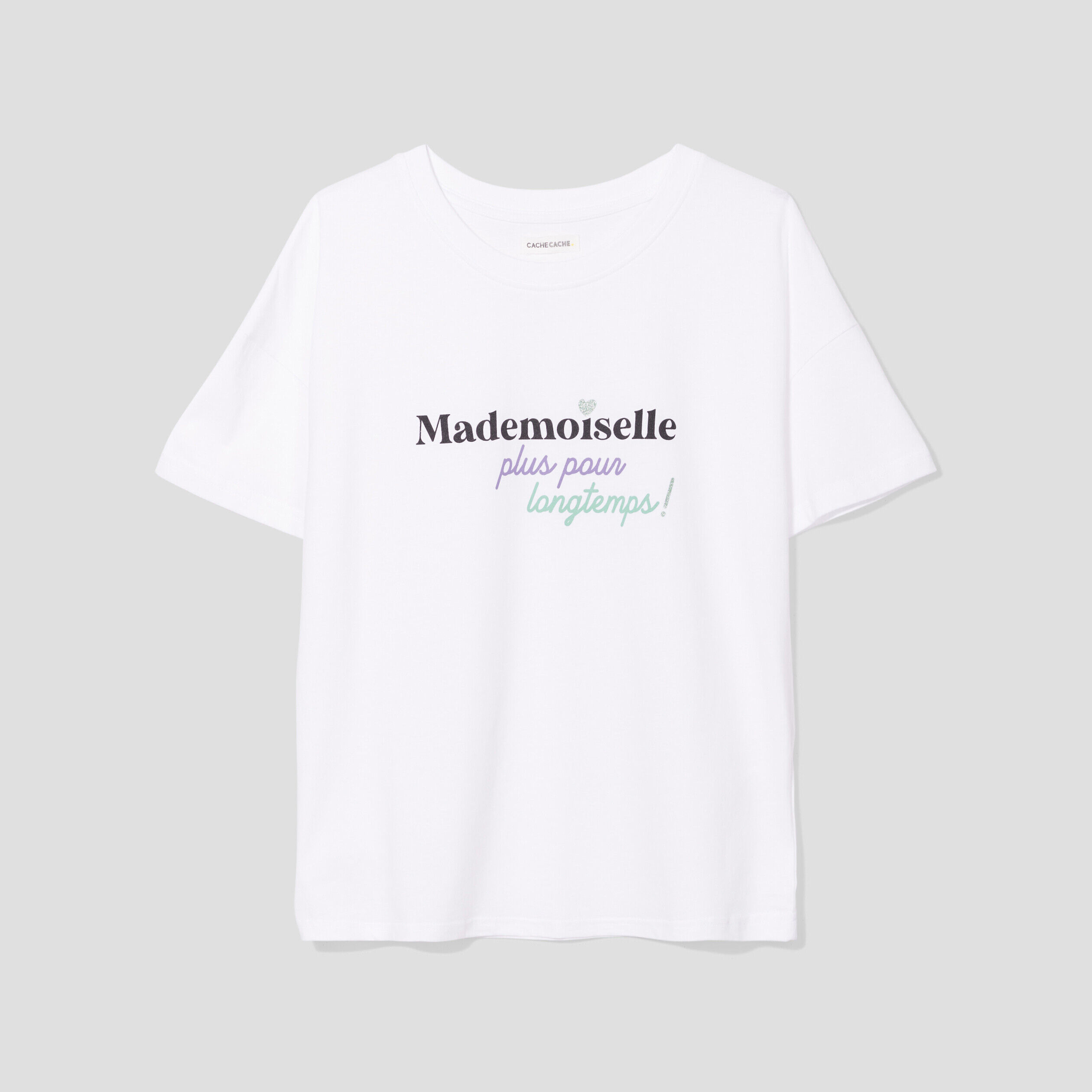 T-shirt manches courtes blanc femme | Cache Cache
