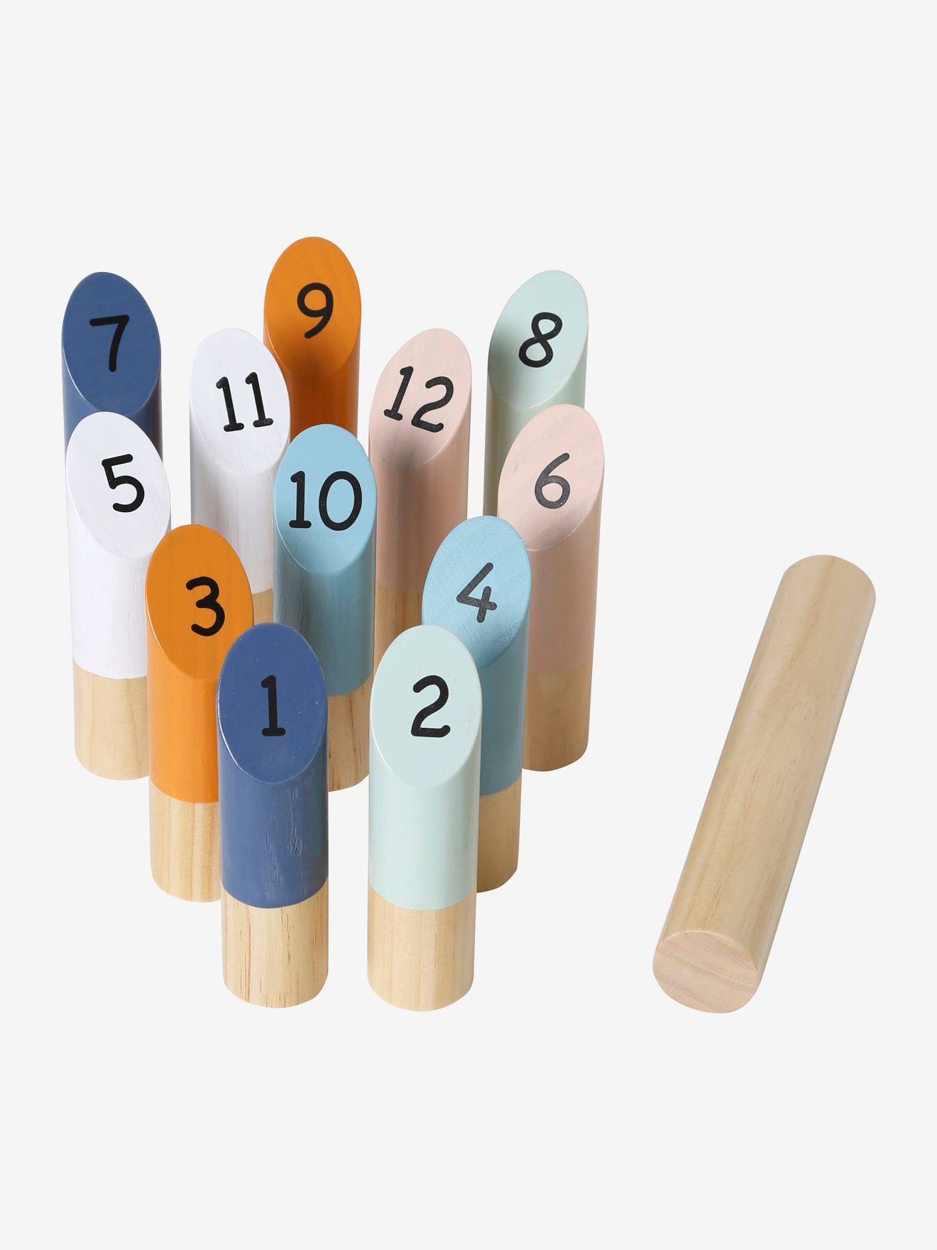 Quilles finlandaises en bois FSC® multicolore