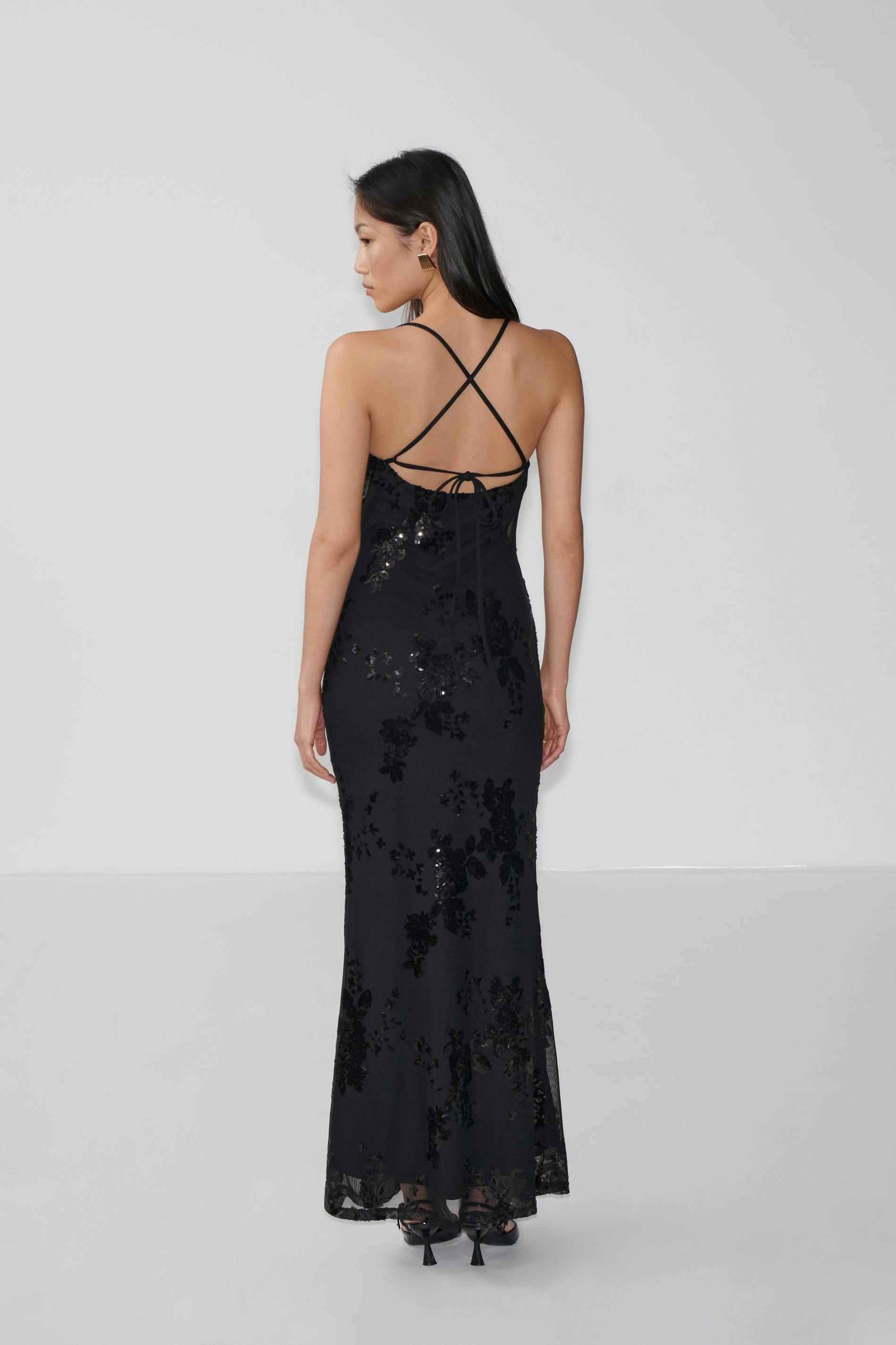 Cowl neck dress