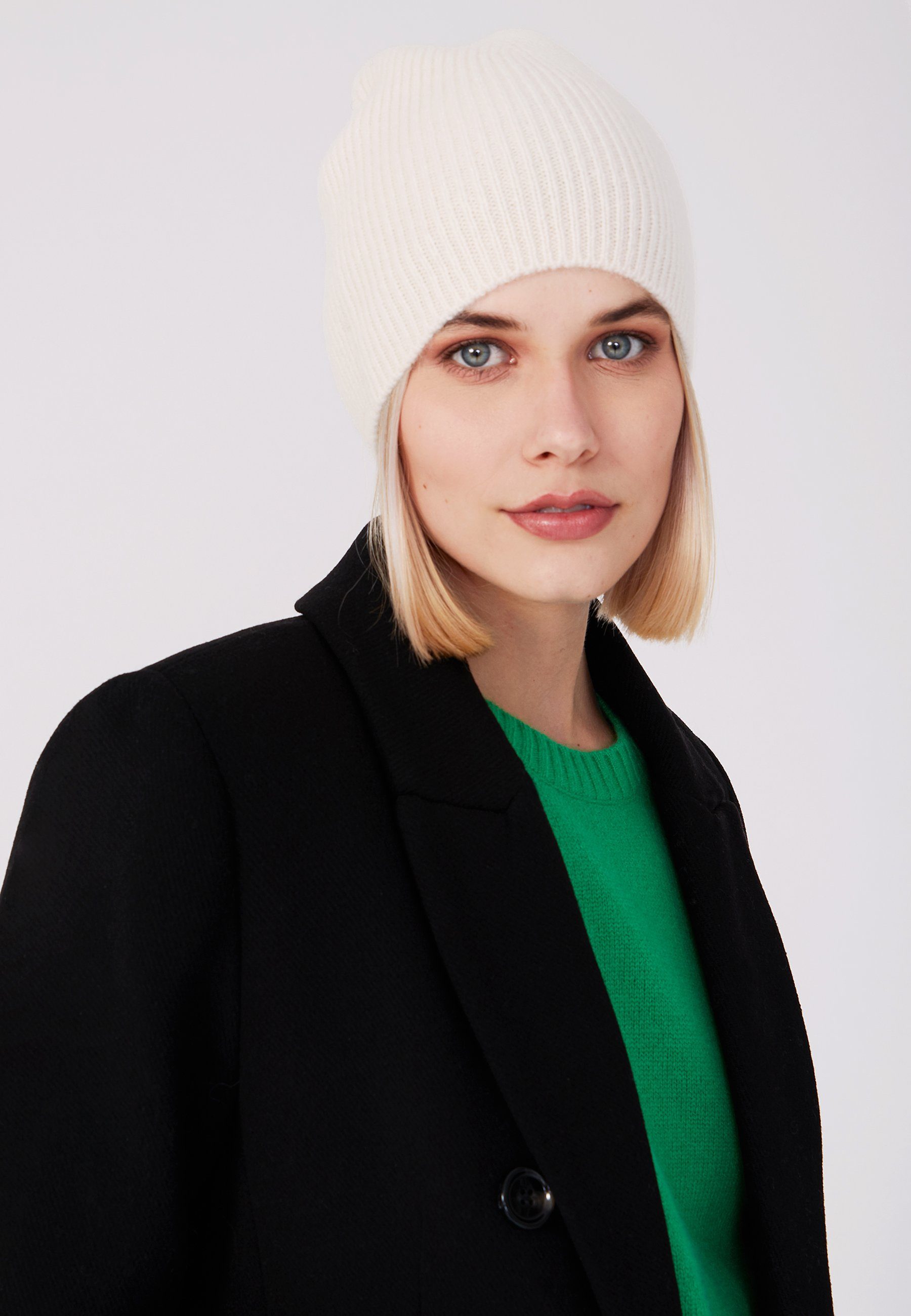 Style & Republic Beanie Kaschmir Beanie gerippt