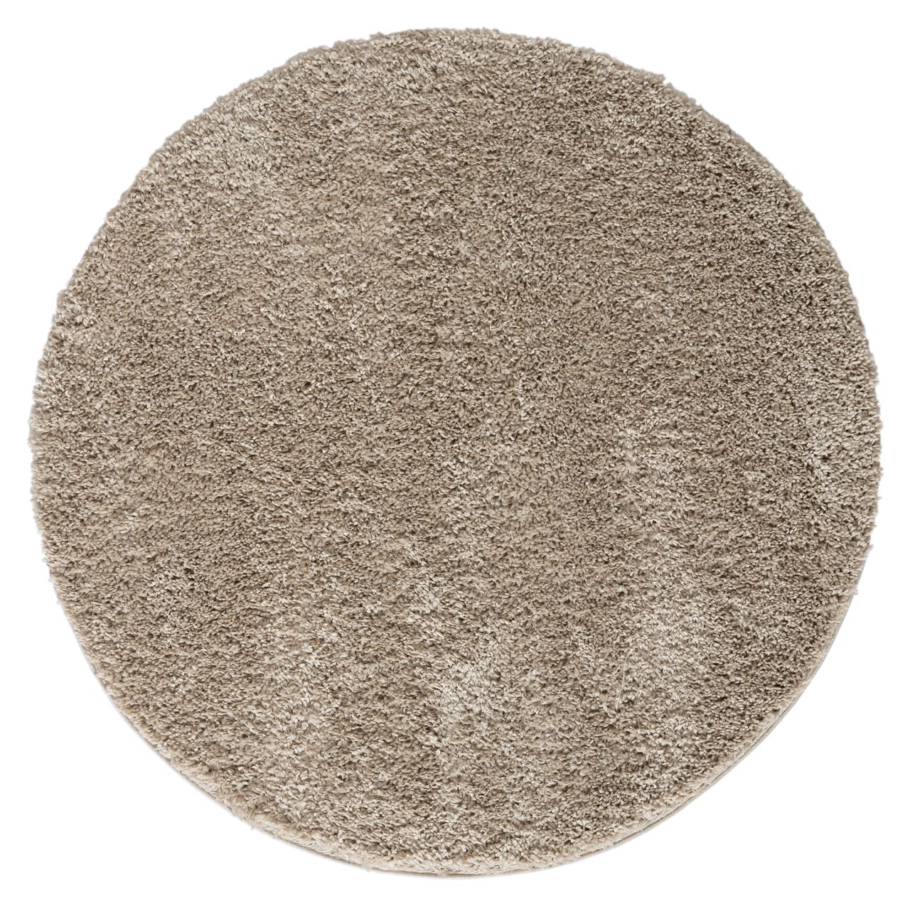 MyFlair Teppich Elodie, 150cm x 150cm, Farbe Beige, rund, Florhöhe 37mm