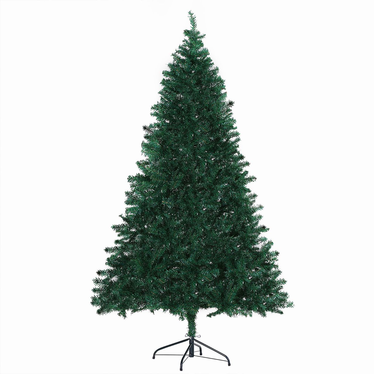HOMCOM Weihnachtsbaum Tannenbaum Christbaum 1000 Äste Fichte PVC Grün Ø102 x H180 cm
