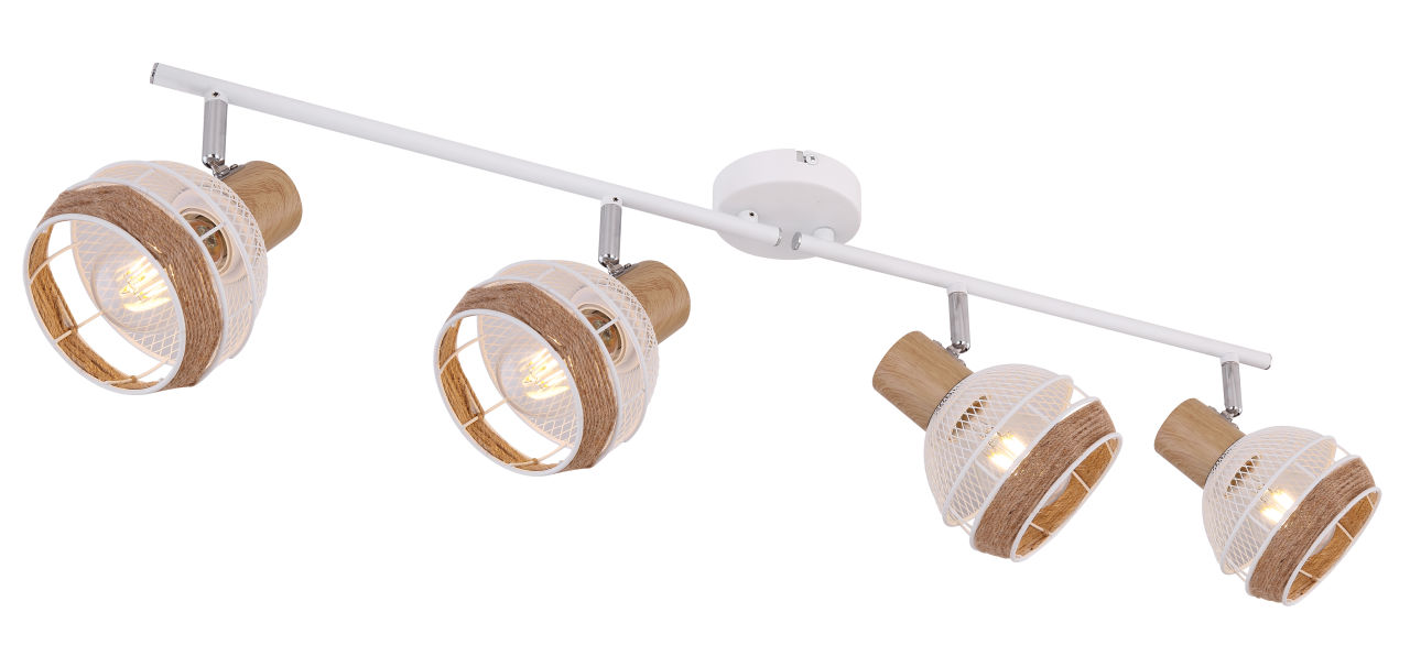 Globo Lighting - WIDY - Strahler Metall weiß, 4x E27