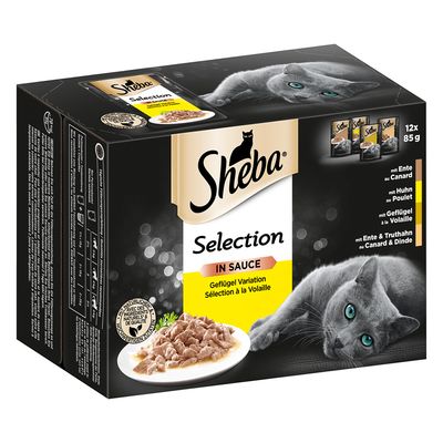 96 x 85 g Sheba Varietäten Frischebeutel zum günstigen Sparpreis!