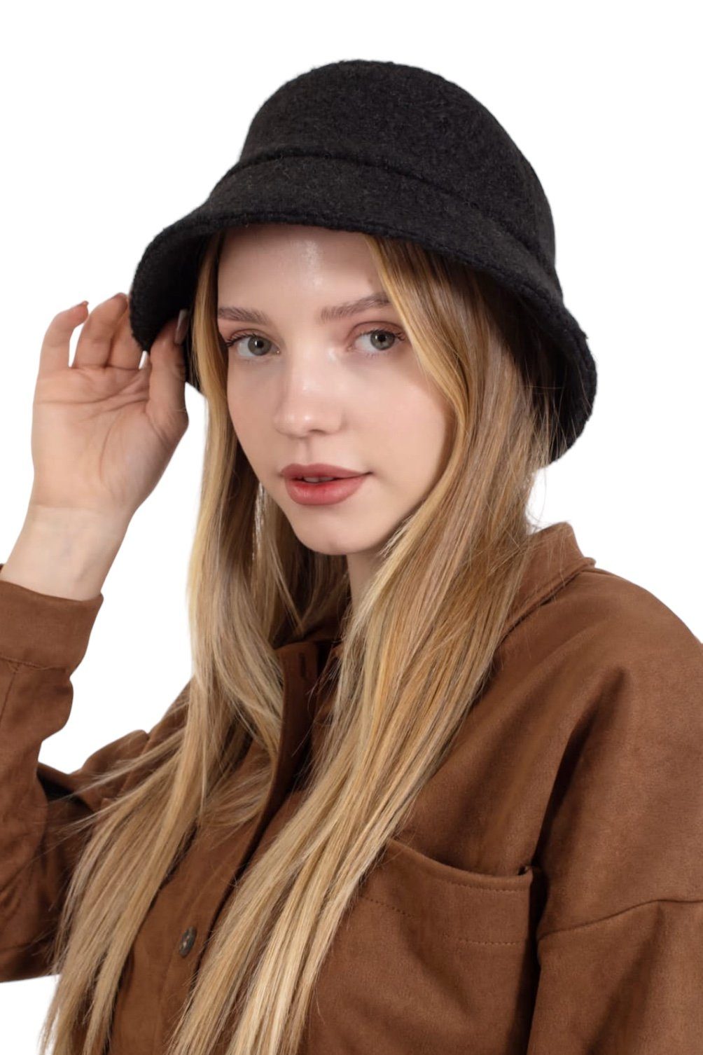 herémood Fischerhut Modischer Damenhut Wintermütze Anglermütze Fischerhut Bucket