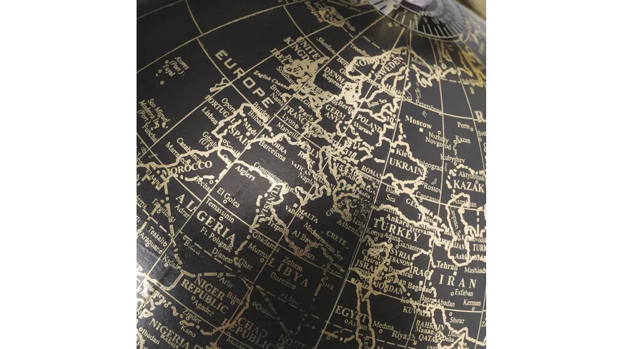 Boltze Dekoaufsteller Globe Ø 20cm Gold