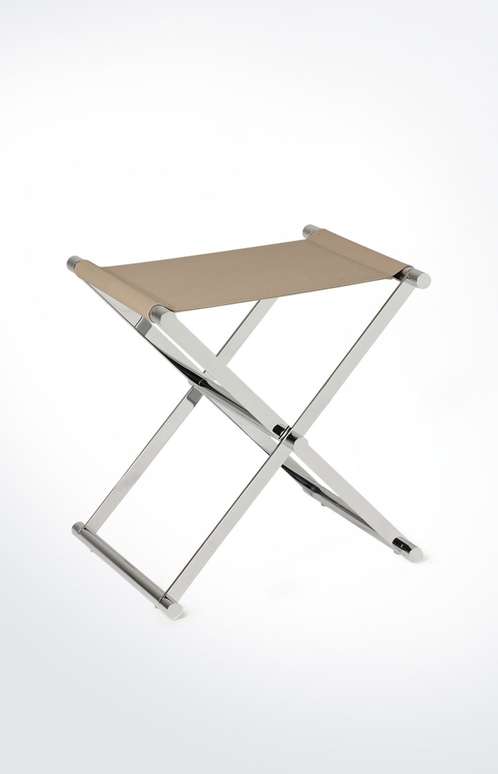 Badhocker Chromeline, Grau-Rose