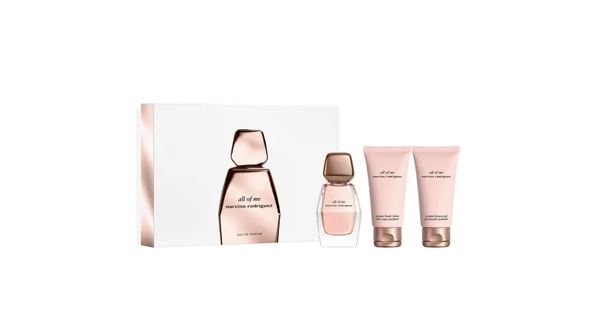 NARCISO RODRIGUEZ all of me Eau de Parfum + Körperlotion + Duschgel Geschenkpackung