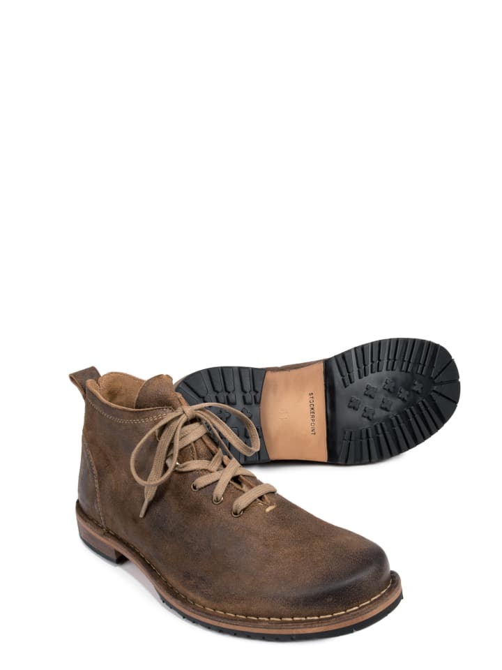 Stockerpoint Stockerpoint Trachtenstiefel William in hellbraun gespeckt günstig kaufen