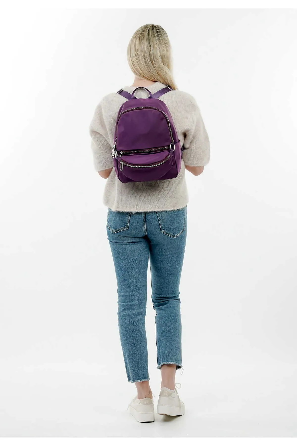 Emily & Noah  Rucksack - Lila - Unifarben