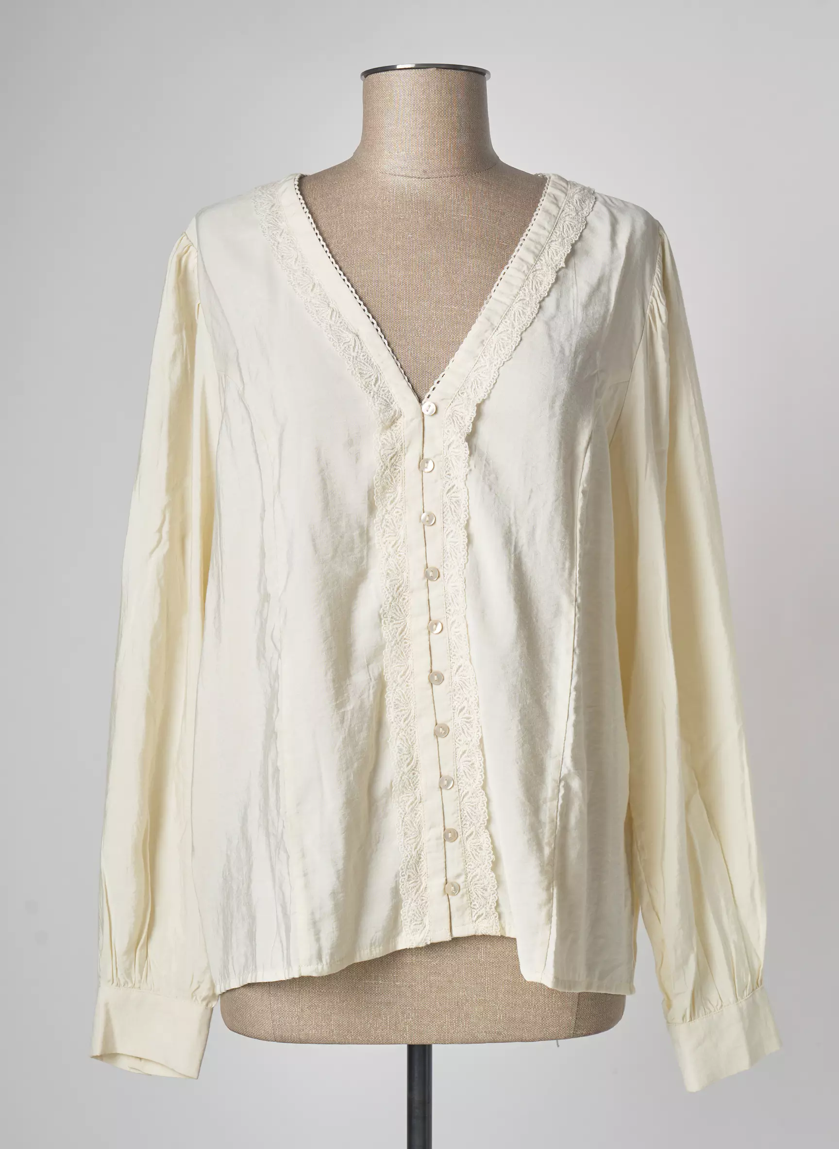 Vila Chemisiers Femme couleur beige