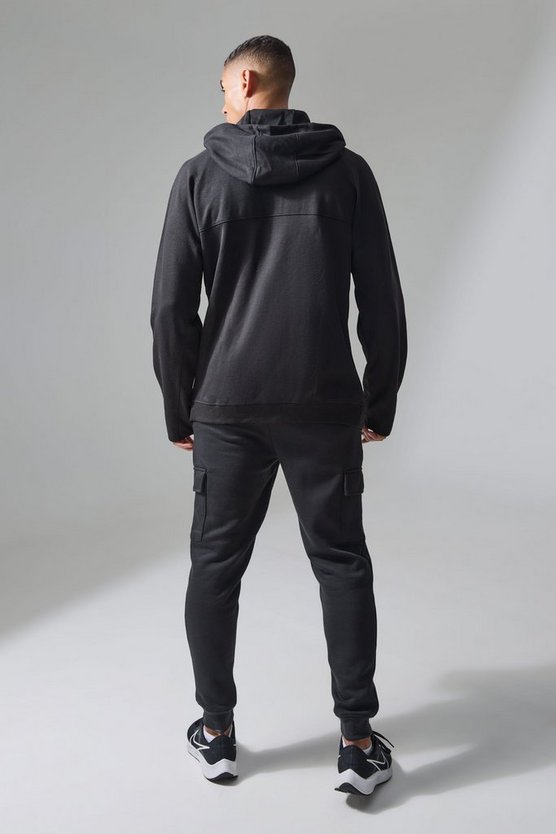 Man Active Hoodie mit Reißverschluss