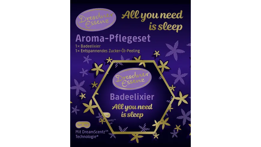 Dresdner Essenz Badeelexir All you need is sleep Geschenkpackung