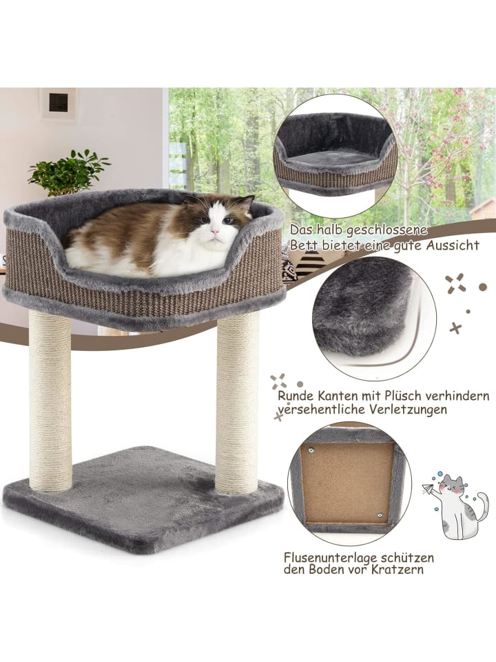 COSTWAY Katzenbaum 50cm in Grau günstig kaufen 50 cm