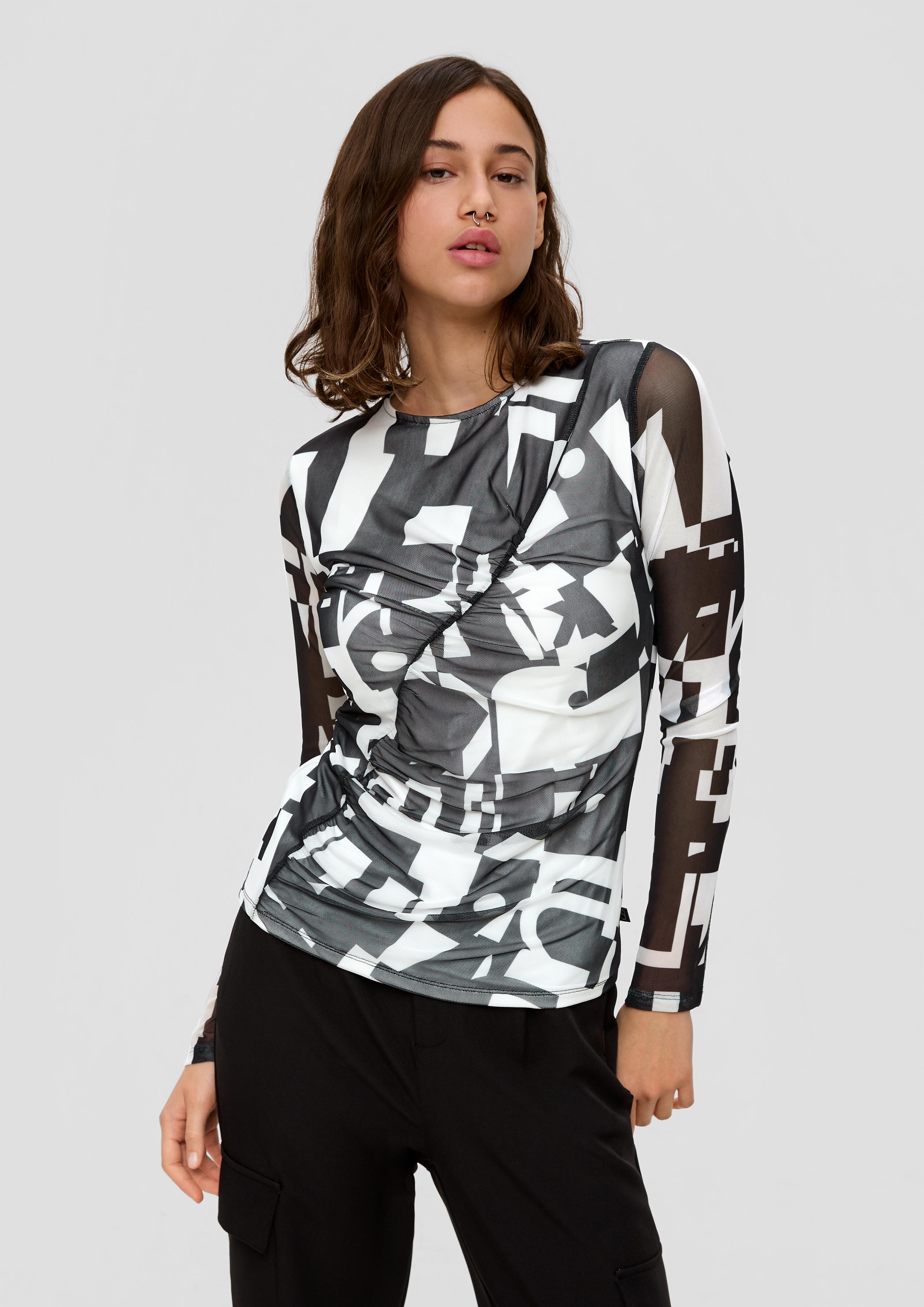 Mesh-Shirt mit All-over-Print  2141067-99A2