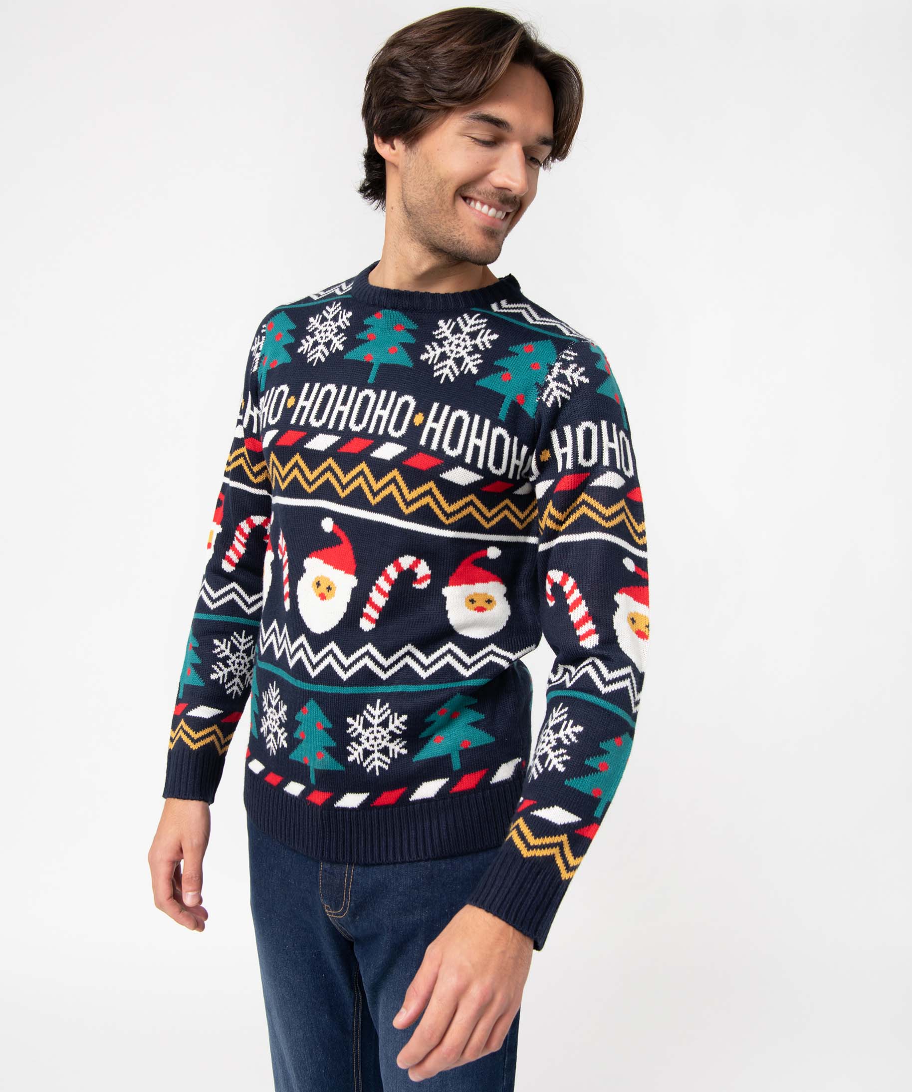 Pull de Nol homme à motif bleu fonce | GEMO
