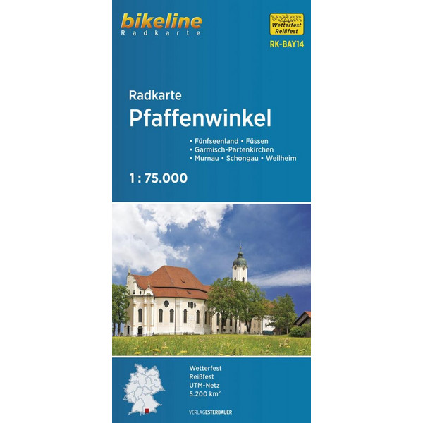 RADKARTE PFAFFENWINKEL 1:75.000 (RK-BAY14) - Fahrradkarte