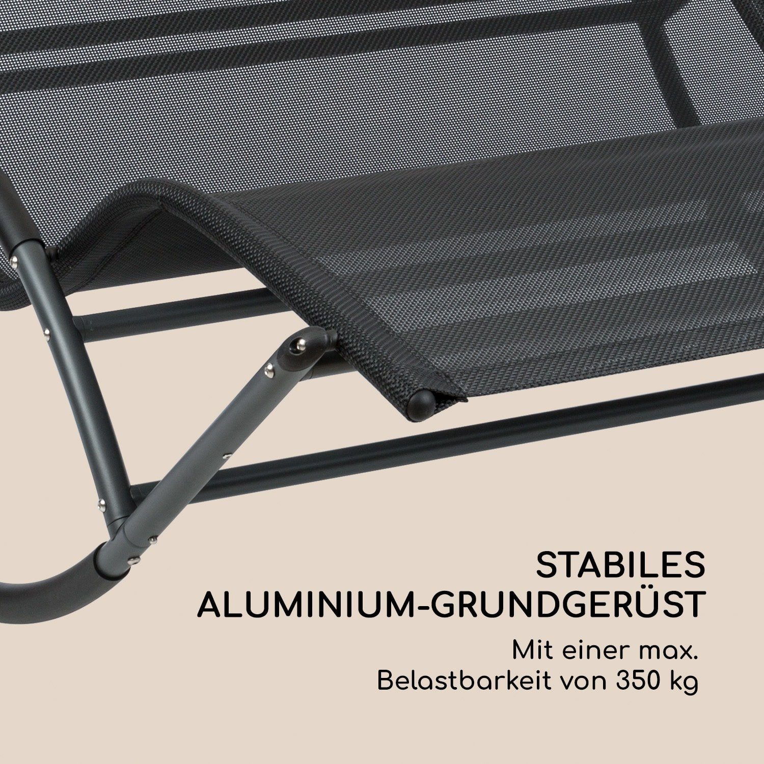 blumfeldt Gartenliege The Big Easy Schwingliege, Schwingeffekt, ergonomisch geformte Gartenliege, robuste Konstruktion