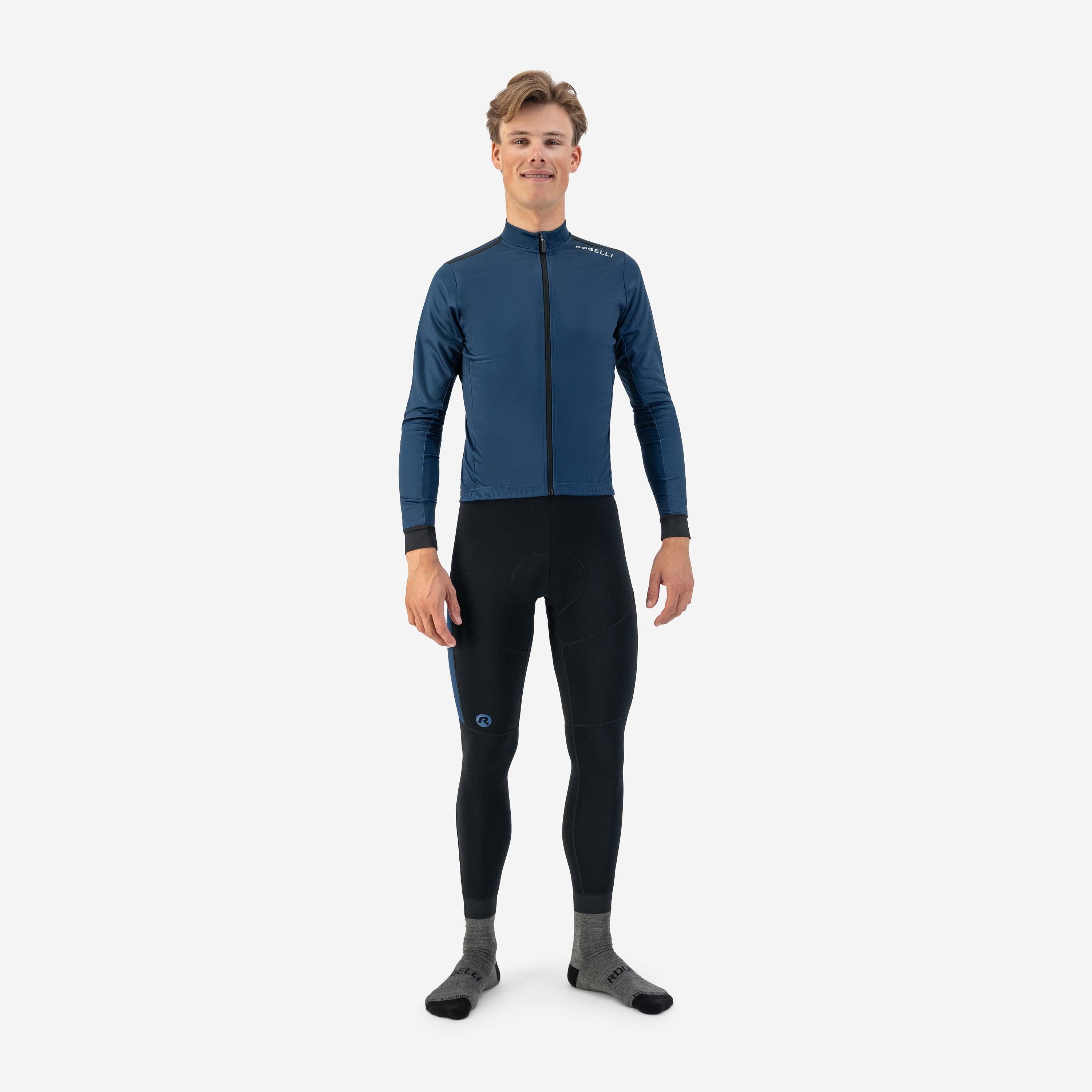 Rogelli Core Marine Herren Radtrikot Langarm
