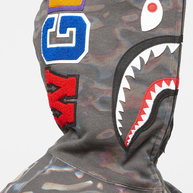 A Bathing Ape Babe Thermography Shark Full Zip Hoodie M Black