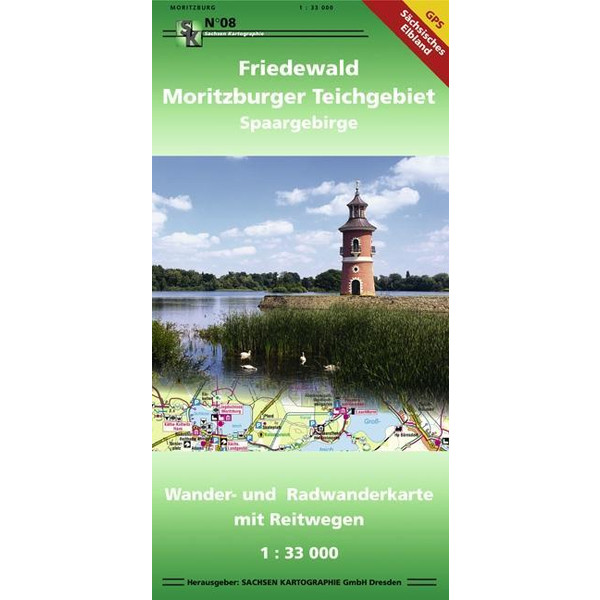 Friedewald - Moritzburger Teichgebiet - Spaargebirge  1 : 33 000 - Wanderkarte
