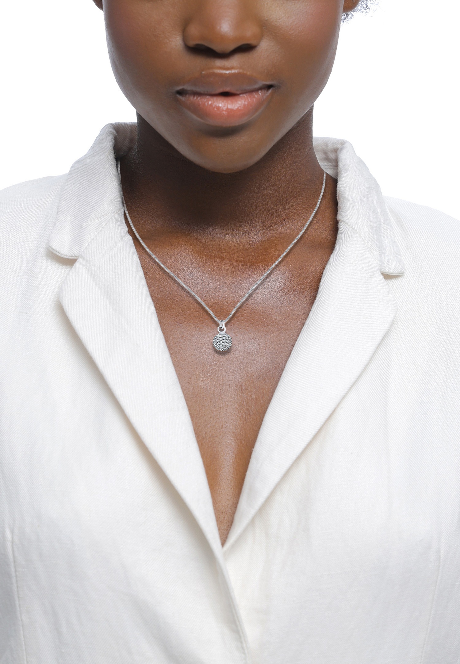 Colgante de bola de cristal Elli para mujer - Plata (925/1000)