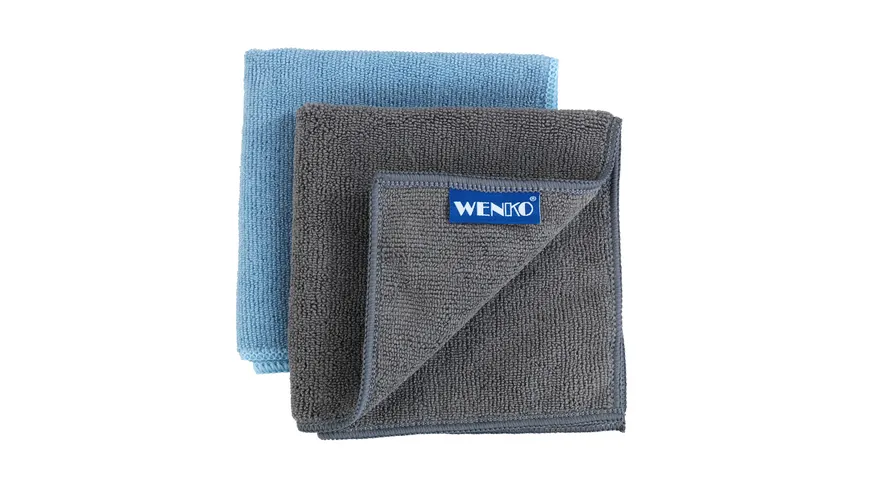 WENKO Mikrofaser Spültücher Miko 2er Pack Grau
