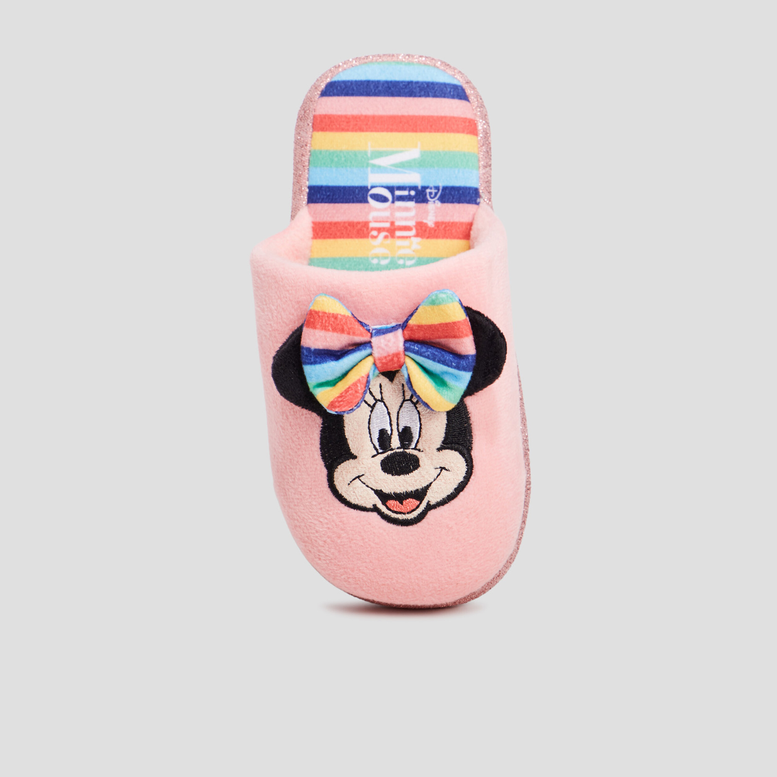Chaussons mules Minnie rose fille | La Halle