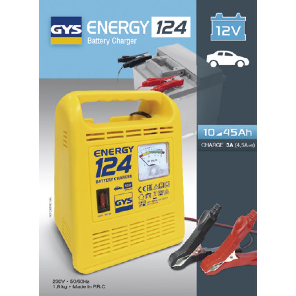 Gys 5192023215 ENERGY 124 traditional 12V Battery Charger