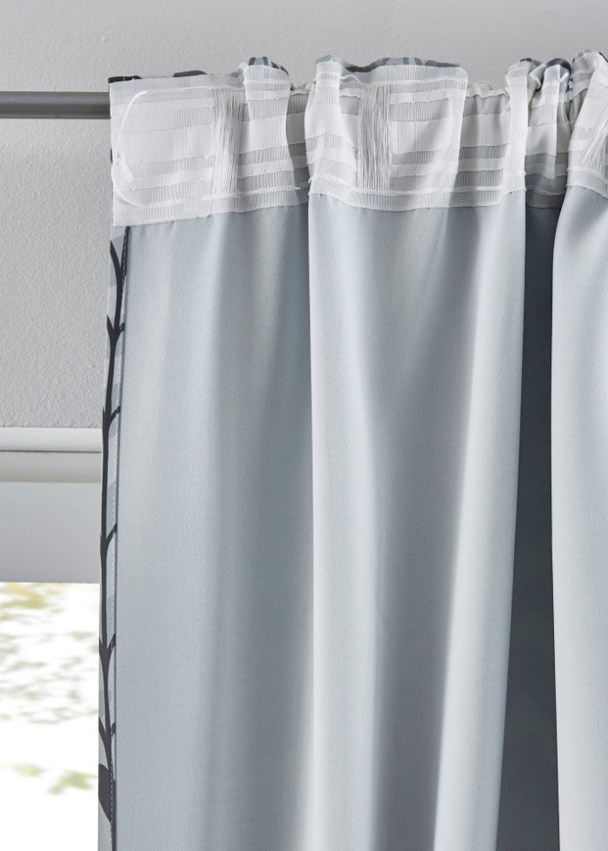 Verdunkelungsvorhang mit recyceltem Polyester (1er Pack)