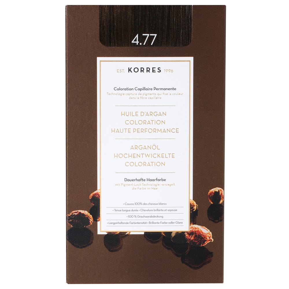 Korres Argan Oil Hair Colorant  4.77 Schokobraun Intensiv