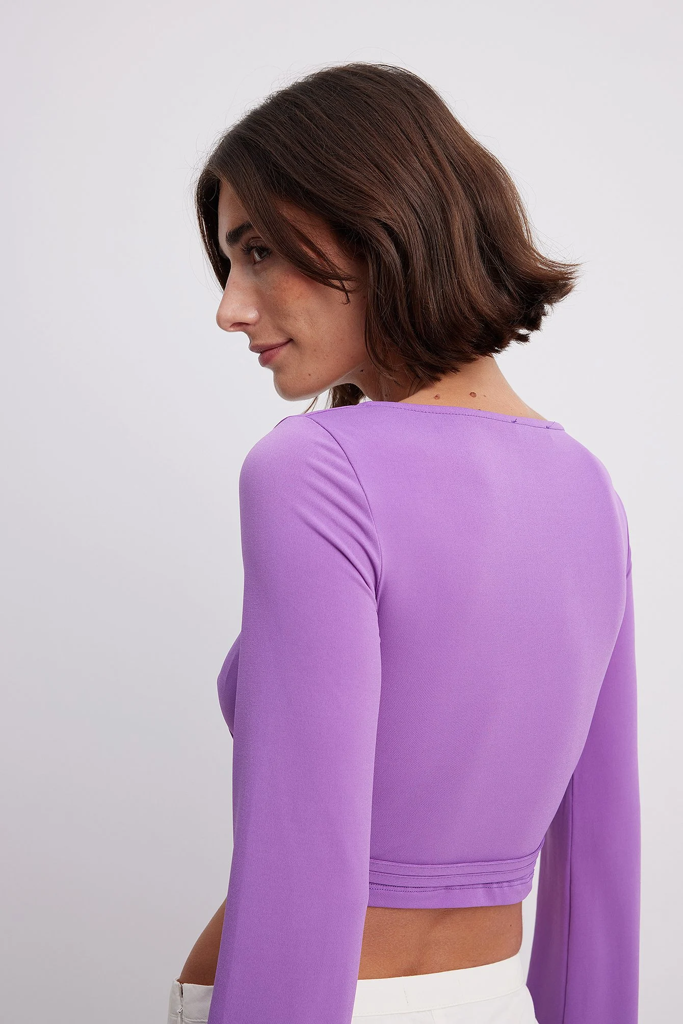 Cropped Top mit Frontdetail