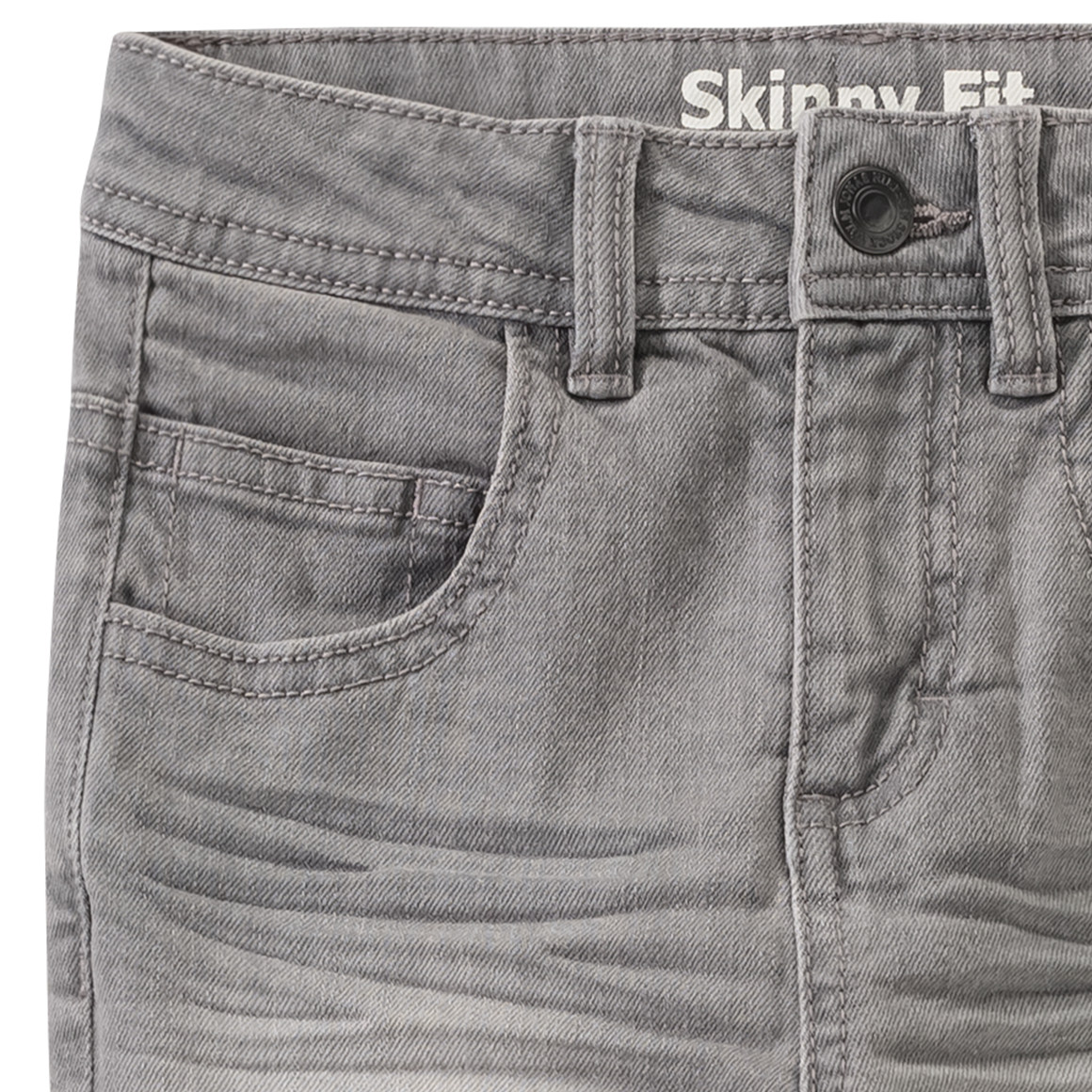 Jungen Skinny-Jeans mit Used-Waschung