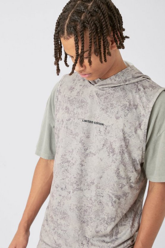 Tanktop mit Basketball-Print und Kapuze