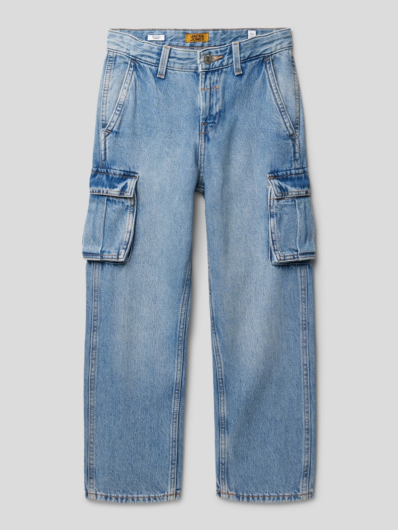 Jeans mit Cargotaschen Modell 'CHRIS' in hellblau