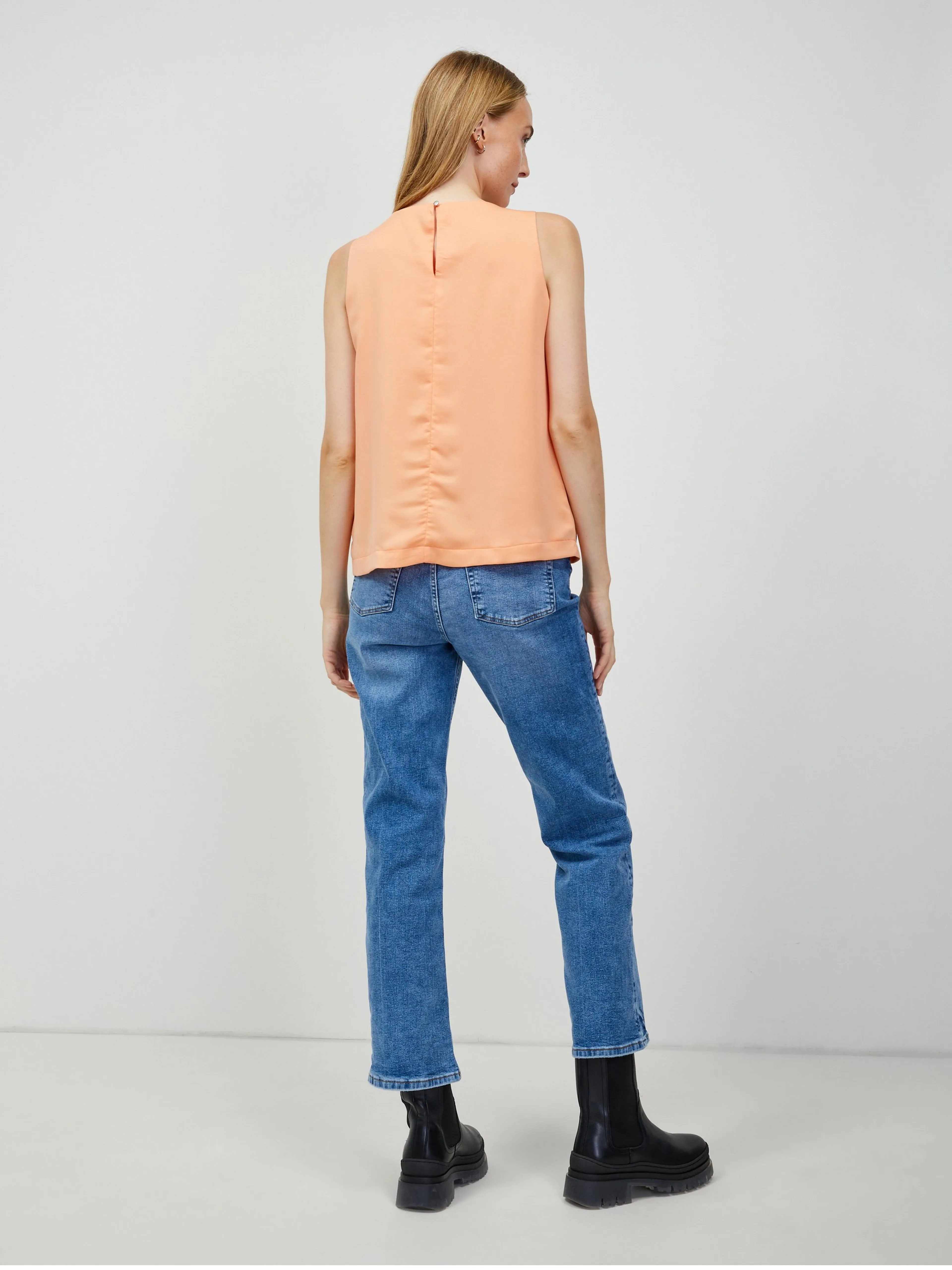 Aprikosenfarbene Bluse ORSAY