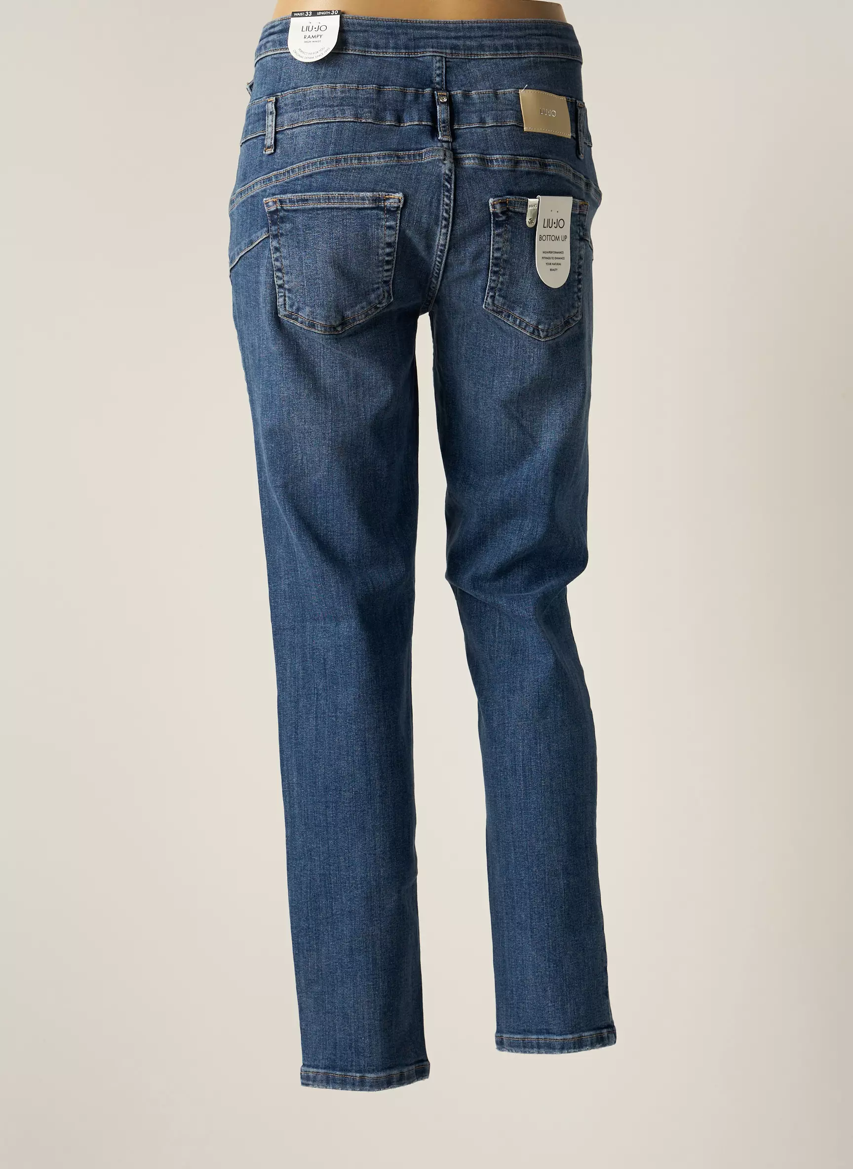 Liu  Jo Jeans Coupe Slim Femme couleur bleu