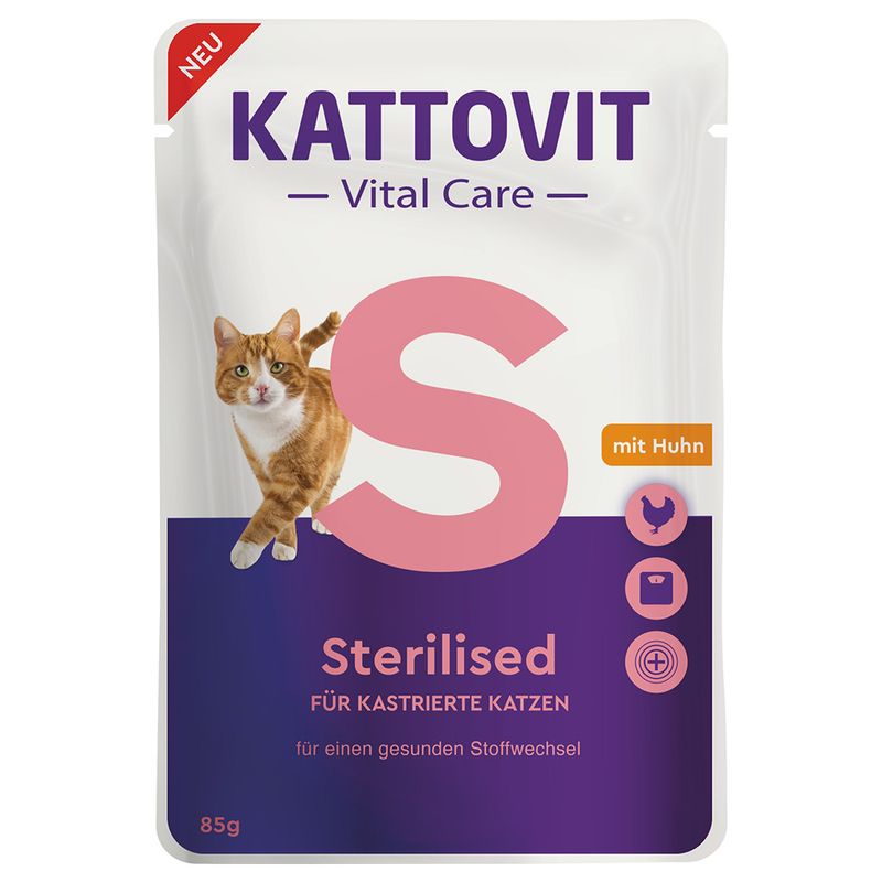 Kattovit Vital Care Sterilised Pouches mit Huhn