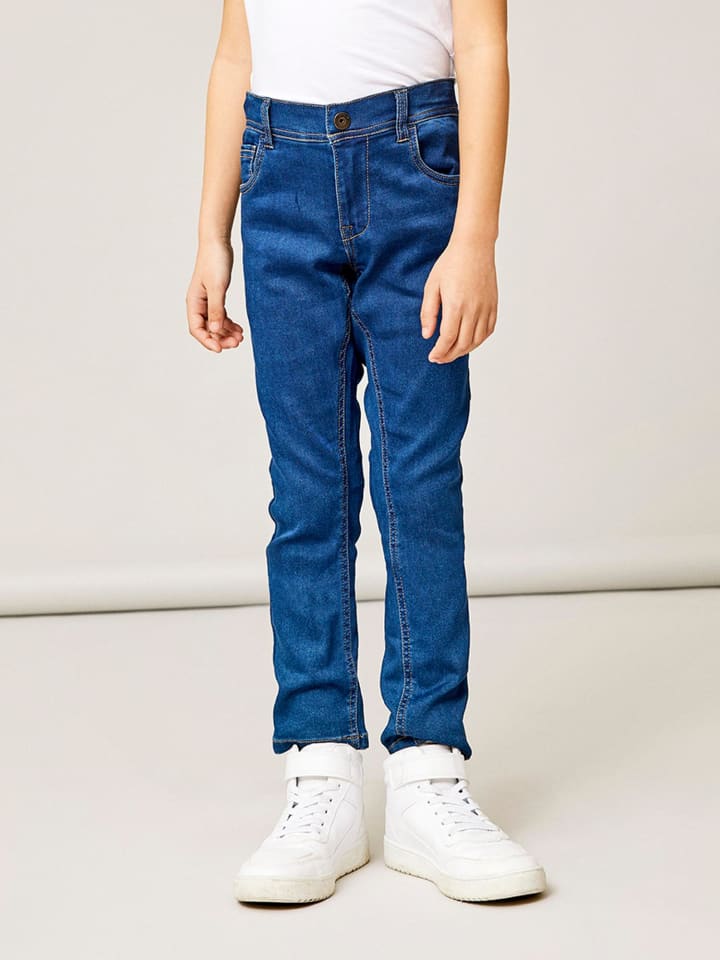 name it Jeans regular fit in medium blue denim günstig kaufen 164