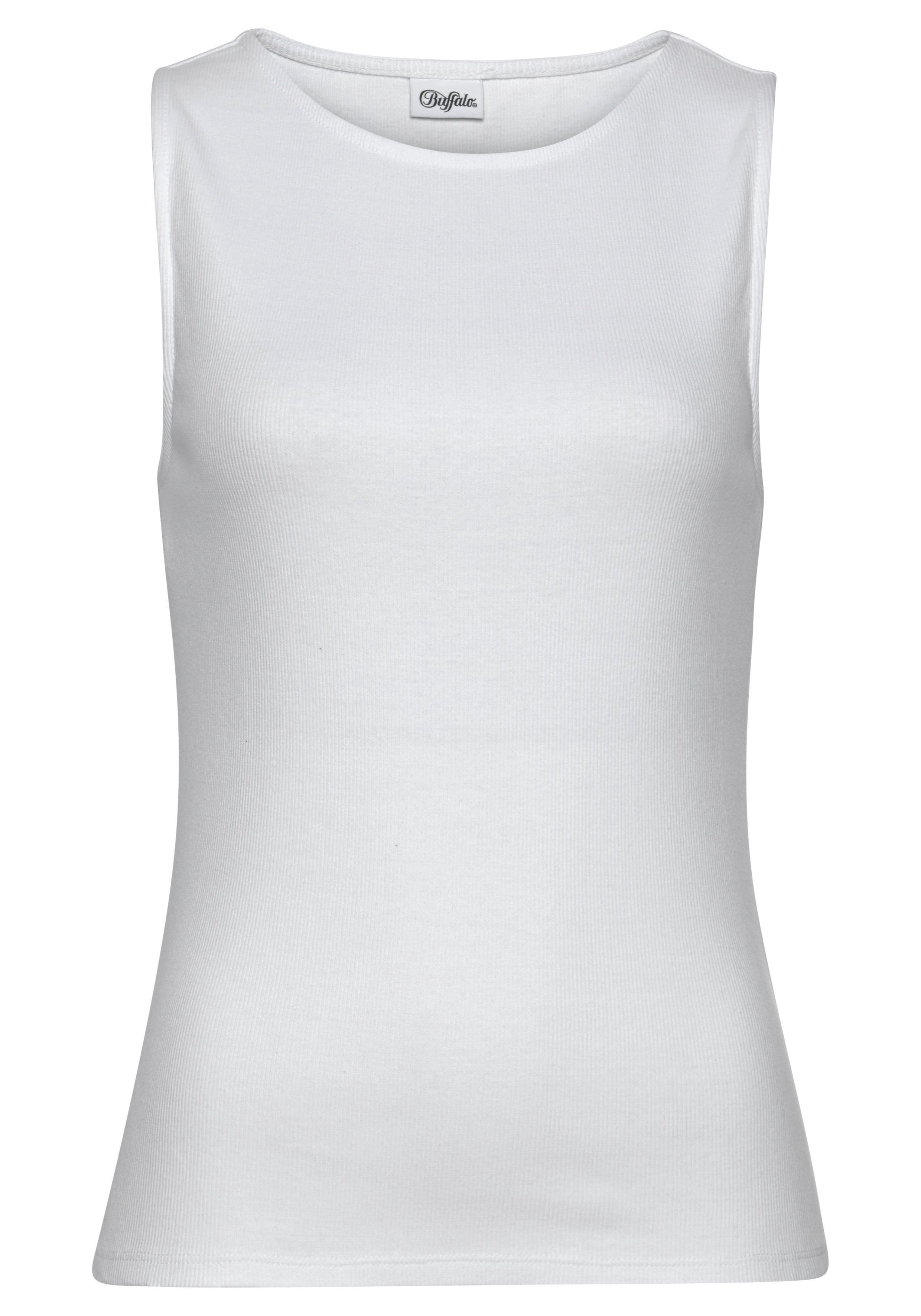 Buffalo Strandtop (Packung, 2er-Pack) aus weicher Rippware